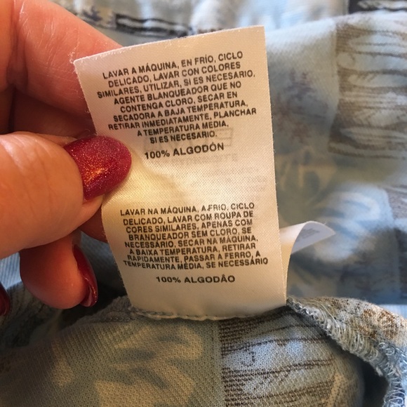 Columbia blue gray surf cotton button down Size M - Picture 7 of 9